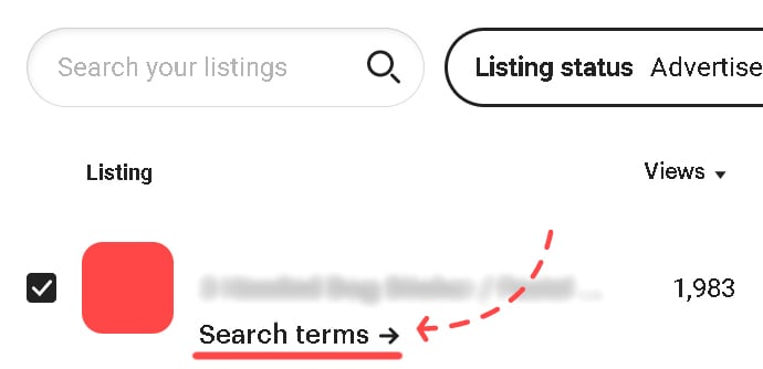 etsy search terms example