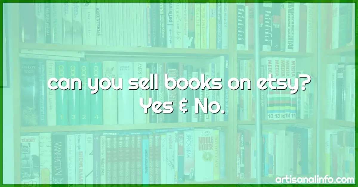 Can You Sell Books On Etsy